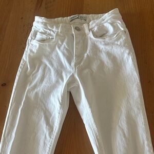 Zara Crisp White Jeans
